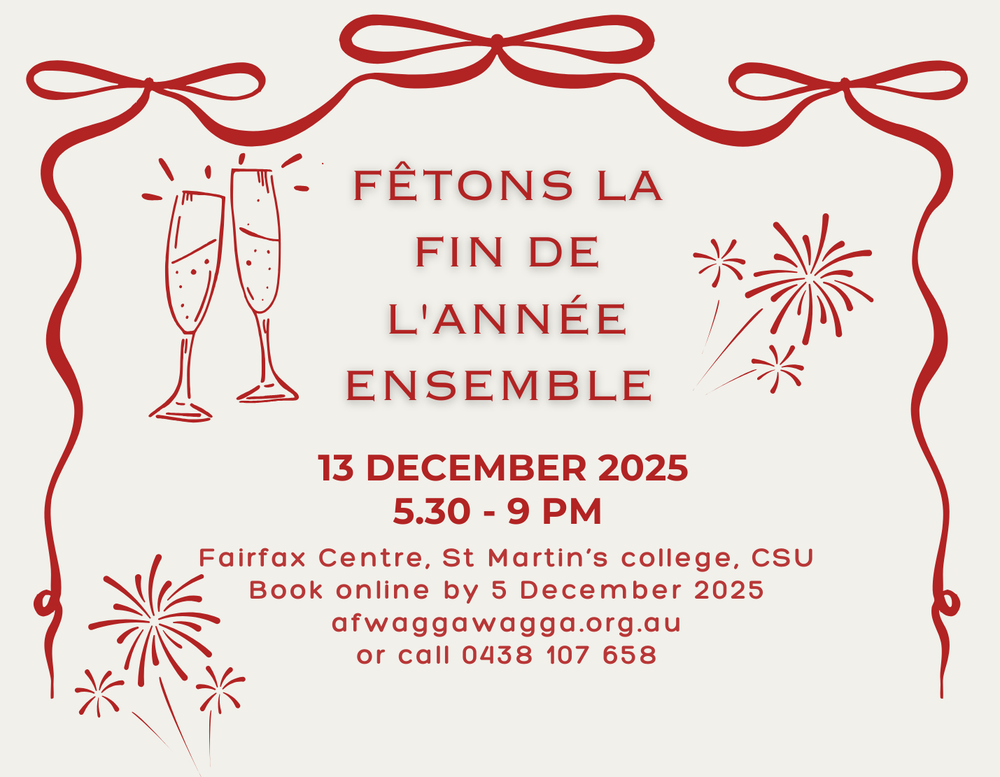 French end of year event Wagga 2025